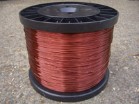 Kg 0.85mm D/C Polyester Grade 2 Enamelled Copper Wire On D160 Reel