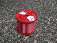 Kg 0.056mm Solderable Grade 1 Red Enamelled Copper Wire On C18 Reel