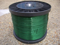 Solderable GREEN Coloured Enamelled Copper Wire